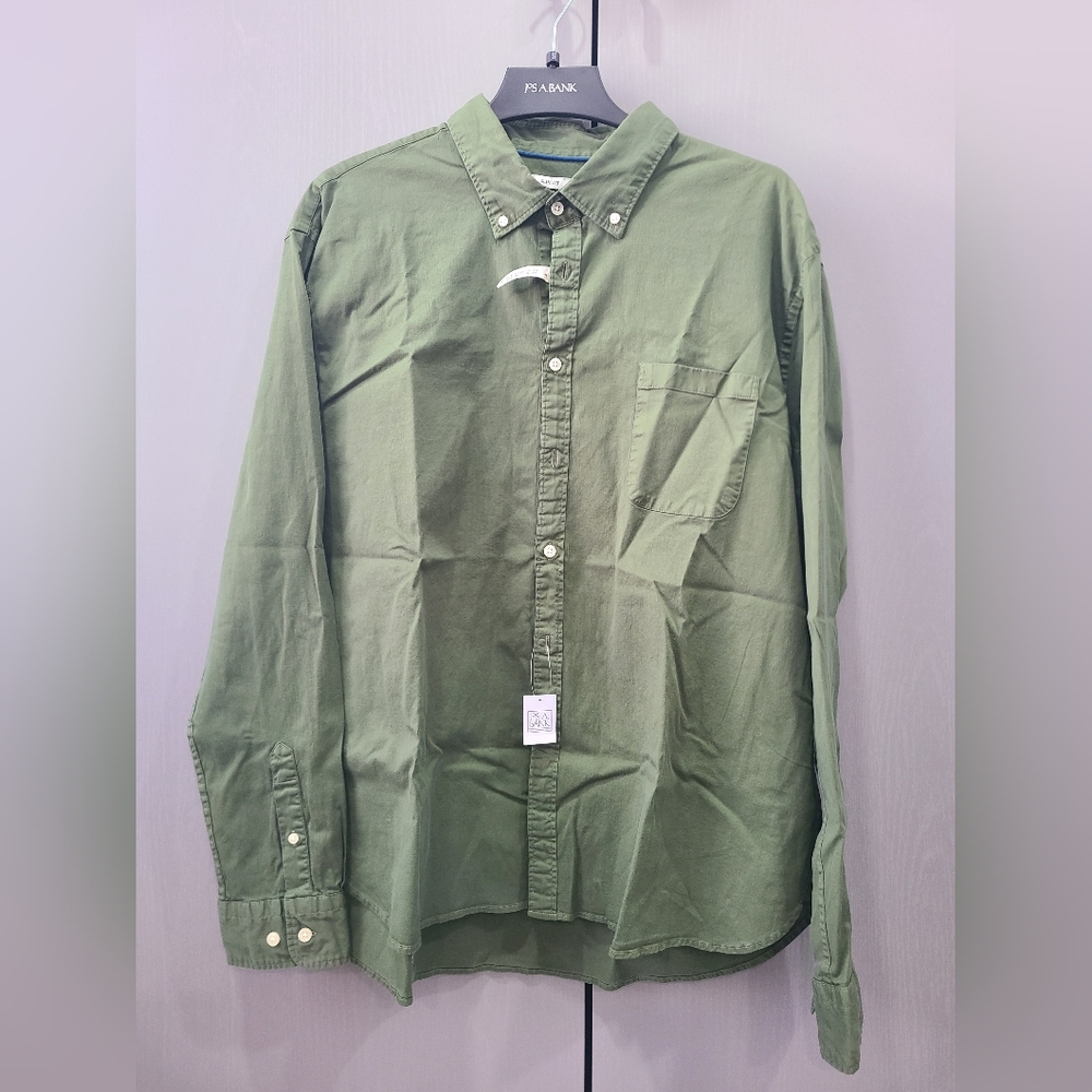 Green Button Down Dress Shirt